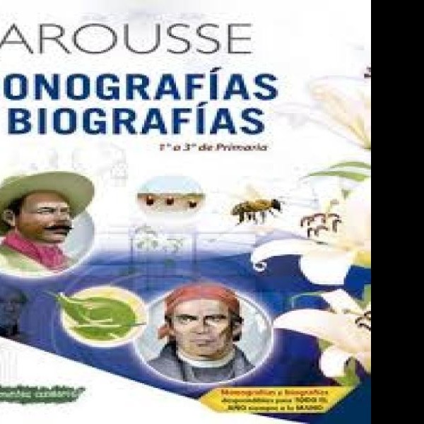 LIBRO MONOGRAFIAS Y BIOGRAFIAS 1 A 3 PRIM. 1163 LAROUSSE PZA